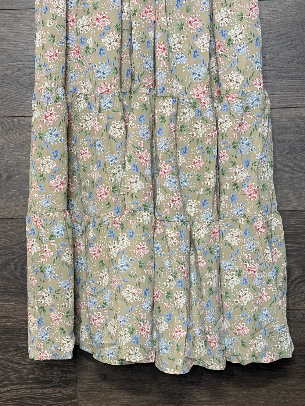 In Loom Floral Puff Sleeve Midi Dress Cottagecore Prairie NWT Medium - Picture 9 of 15
